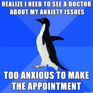 socially anxious penguin